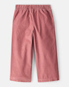 Toddler Girl Cotton Wide-Leg Pants - Pink, image 2 of 5 slides