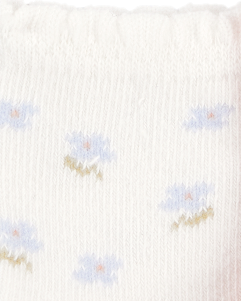 Baby Girl 6-Pack Floral Ruffle Booties, image 3 of 8 slides