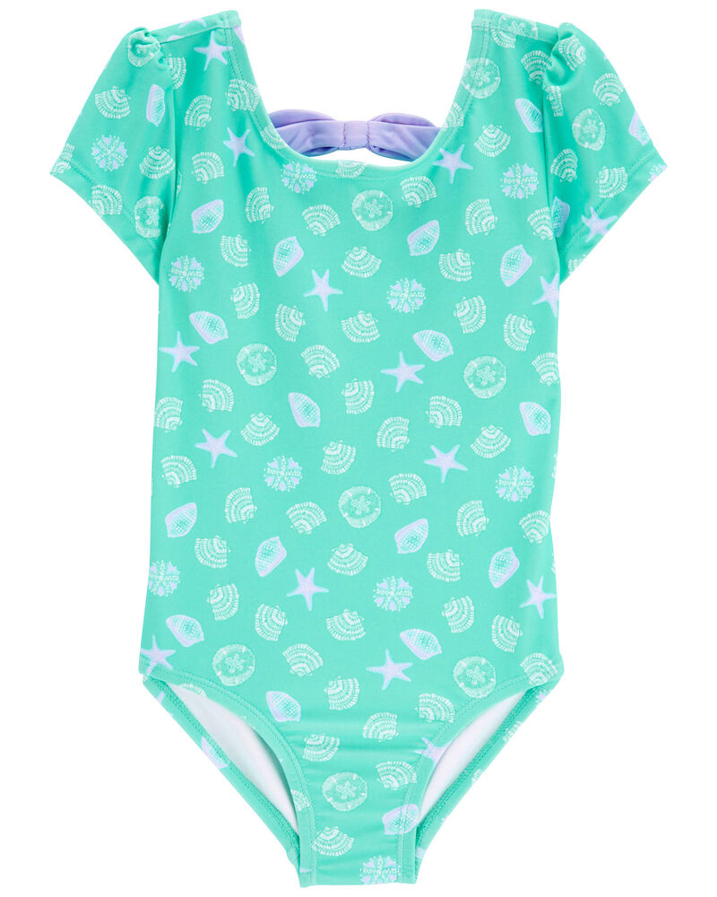 Toddler Shell Print 1-Piece Swimsuit, image 1 of 3 slides