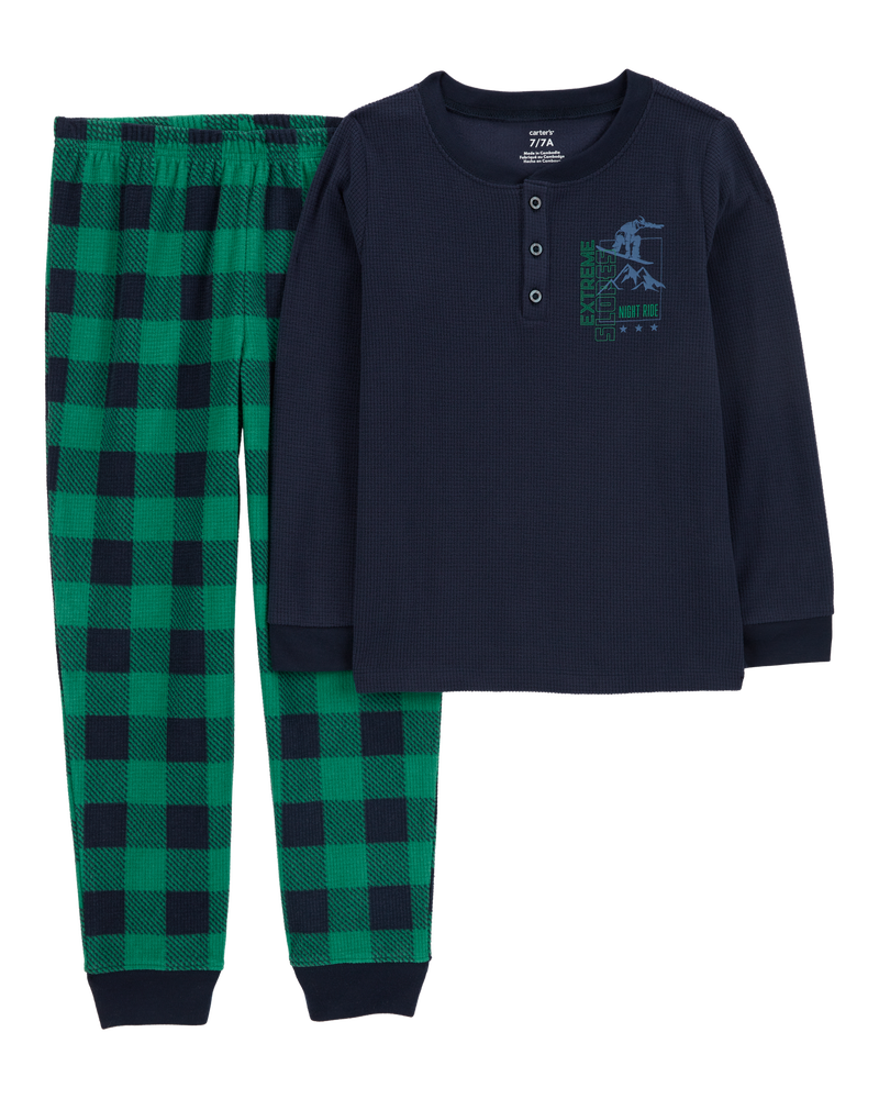 Kid 4-Piece Fleece Pajamas, image 5 of 5 slides