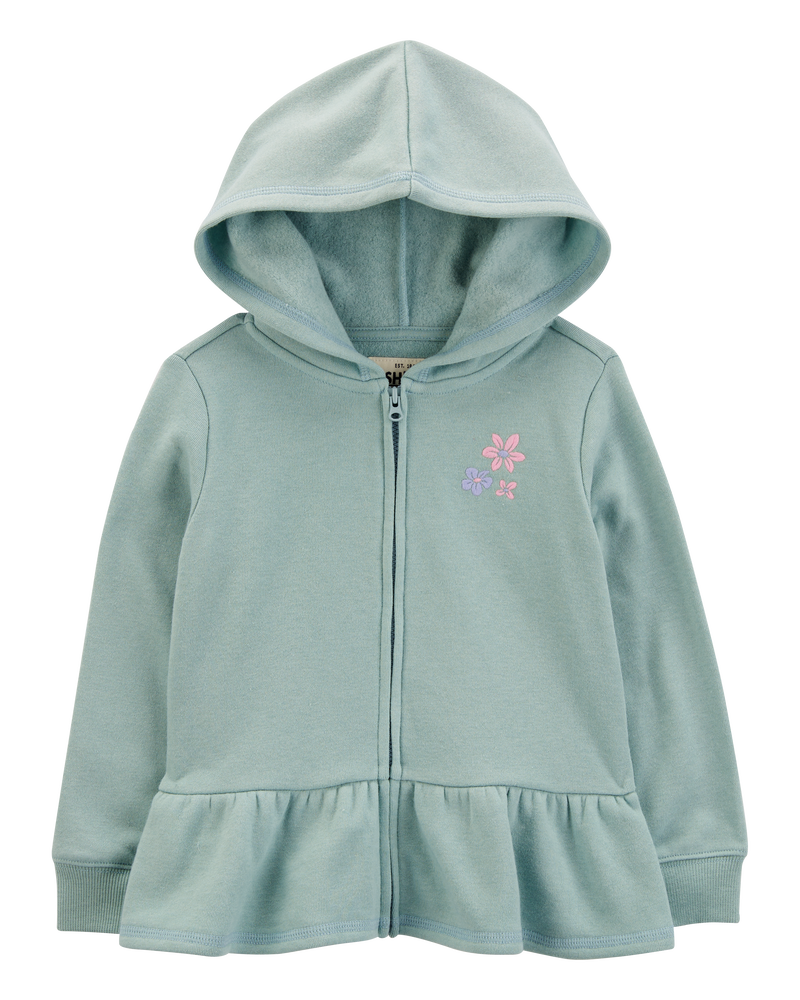 Toddler Embroidered Peplum Jacket, image 1 of 3 slides