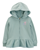 Toddler Embroidered Peplum Jacket, image 1 of 3 slides