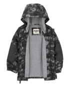 Toddler Camo Print Fleece-Lined Midweight Utility Jacket
, image 2 of 3 slides