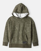 Boys French Terry Acid Wash Hoodie - Green, image 1 of 3 slides