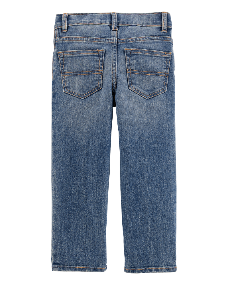 Toddler Medium Wash Straight-Leg Jeans, image 2 of 4 slides
