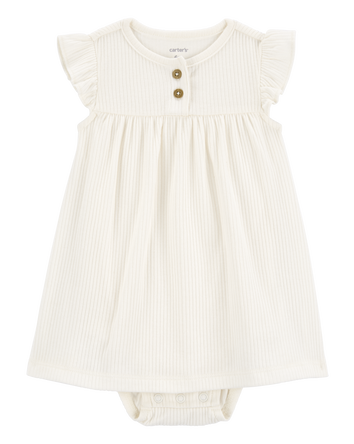 Baby 2-Piece Bodysuit Dress & Cardigan Set, 