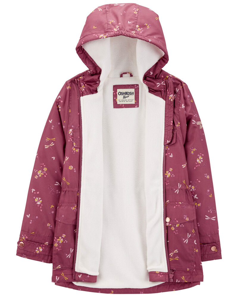 Kid Dragonfly Print Fleece-Lined Midweight Jacket
, image 2 of 3 slides