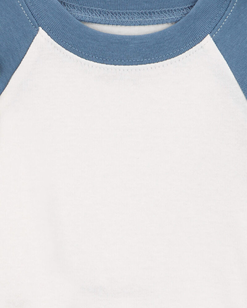 Baby 4-Piece Long-Sleeve Raglan Bodysuits, image 3 of 6 slides