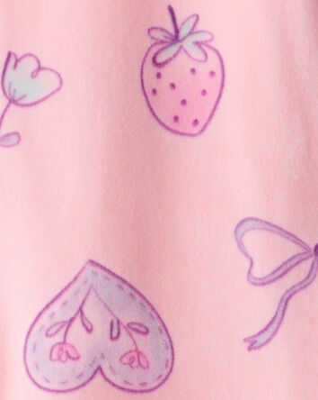 Toddler Girl Swan DreamPlush Snug Fit 1-Piece Pajamas - Pink, 