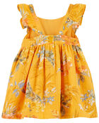 Baby Floral Print Seersucker Babydoll Dress, image 3 of 6 slides