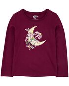 Kid Floral Moon Graphic Tee, image 1 of 3 slides