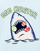 Toddler Egg Hunter Shark Graphic Tee, image 2 of 3 slides
