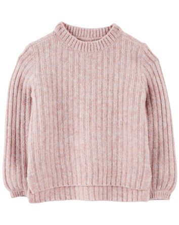 Toddler Ribbed Pullover Sweater, 