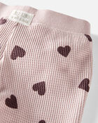 Baby Waffle Knit Set Made with Organic Cotton in Heart Print
, image 2 of 4 slides