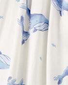 Baby Whale Print Zip-Up PurelySoft Sleep & Play Pajamas, image 3 of 4 slides