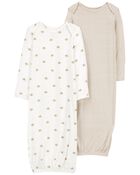 Baby 2-Pack PurelySoft Sleeper Gowns, image 1 of 7 slides