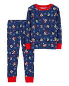 Toddler 2-Piece Christmas Mickey 100% Snug Fit Cotton Pajamas, image 1 of 3 slides