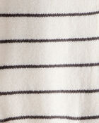 Baby Boy Striped Cotton Long-Sleeve Jumpsuit - White, image 3 of 4 slides