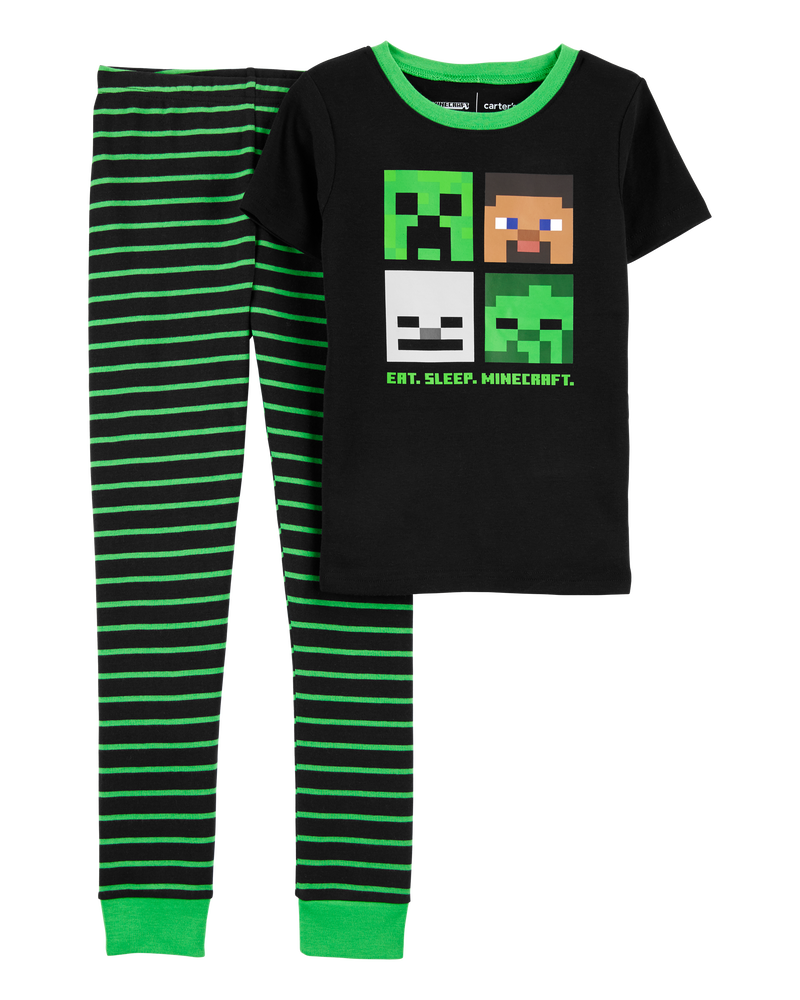 Kid 2-Piece Minecraft 100% Snug Fit Cotton Pajamas, image 1 of 3 slides