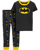 Toddler 2-Piece Batman™ 100% Snug Fit Cotton Pajamas, image 1 of 3 slides