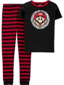 Red - Kid Super Mario™ 100% Snug Fit Cotton Pajamas