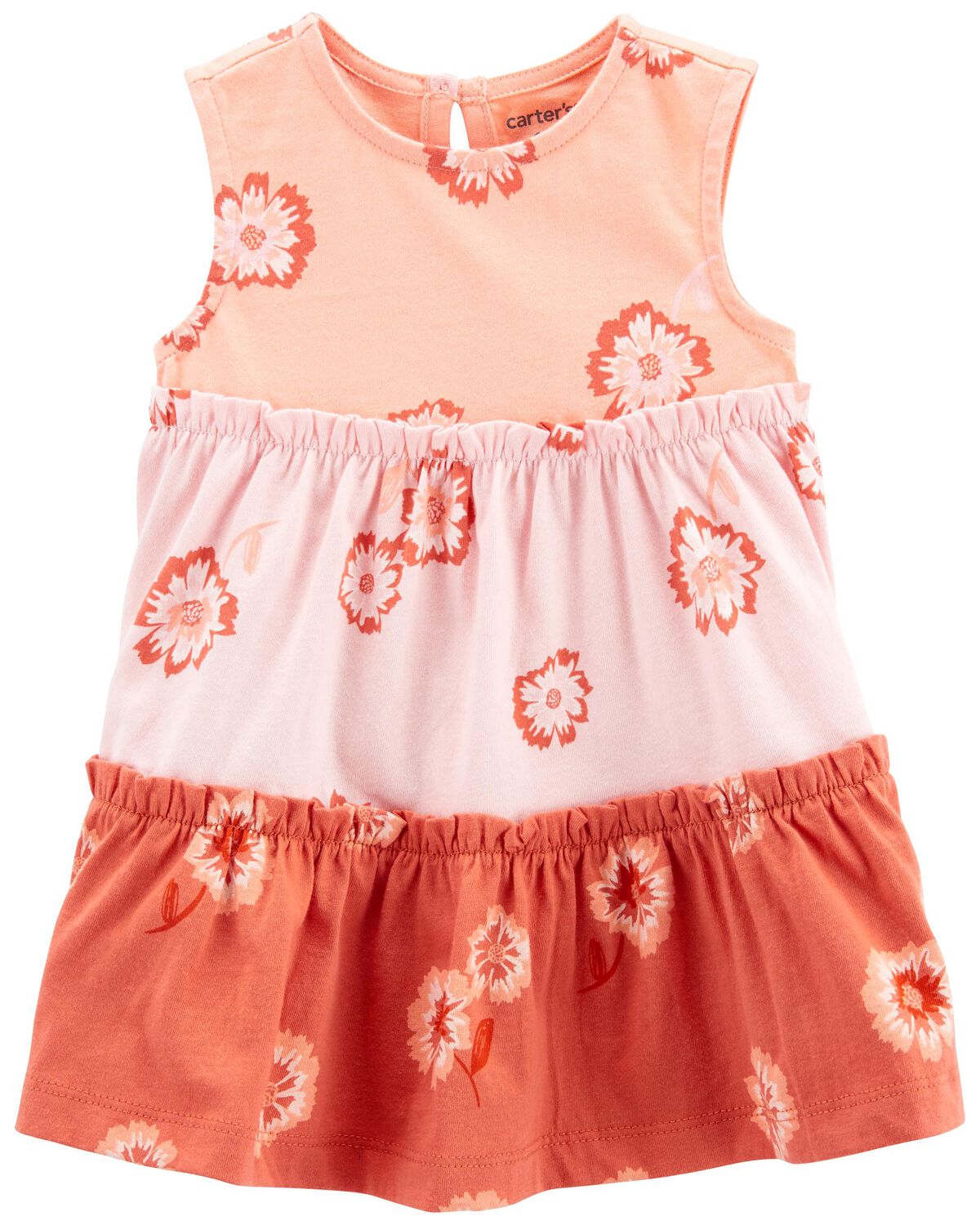 Multi Baby Floral Tiered Tank Dress | carters.com