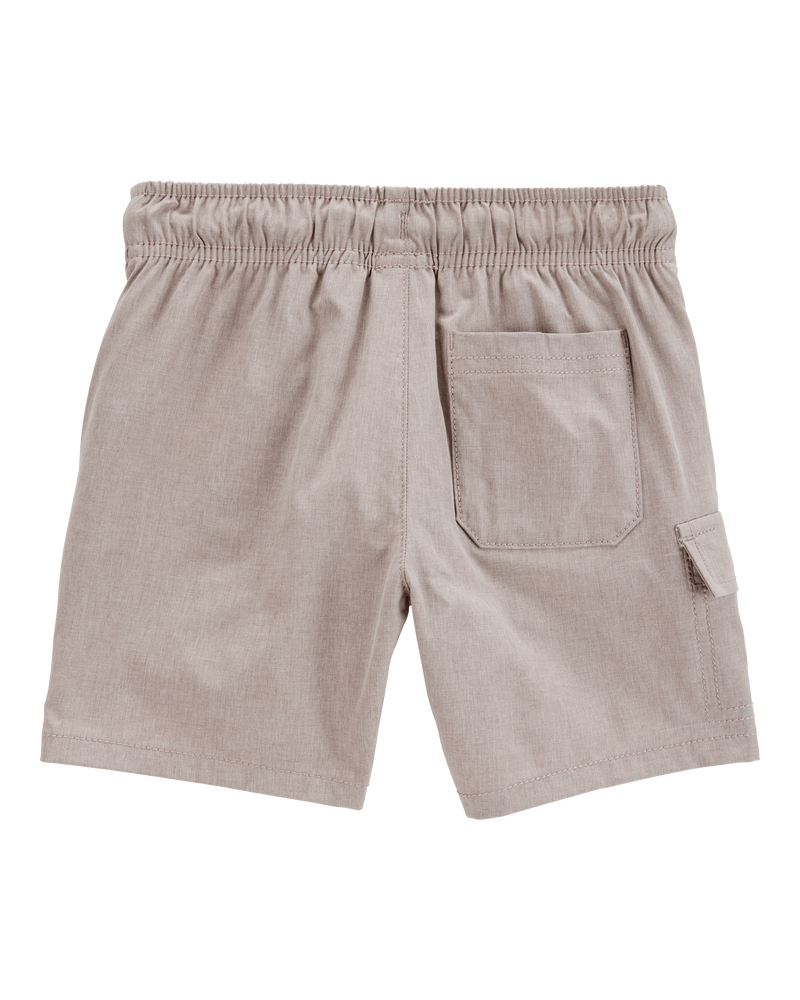 Toddler Everyday Quick Dry Shorts - Taupe, image 4 of 8 slides