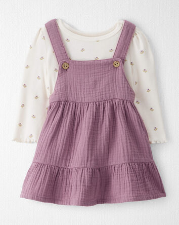 Baby Girl 2-Piece Organic Cotton Jumper Set, 