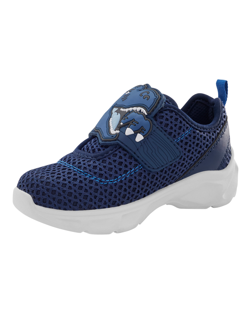 Toddler Dinosaur Light-Up Athletic Sneakers - Navy, image 8 of 8 slides