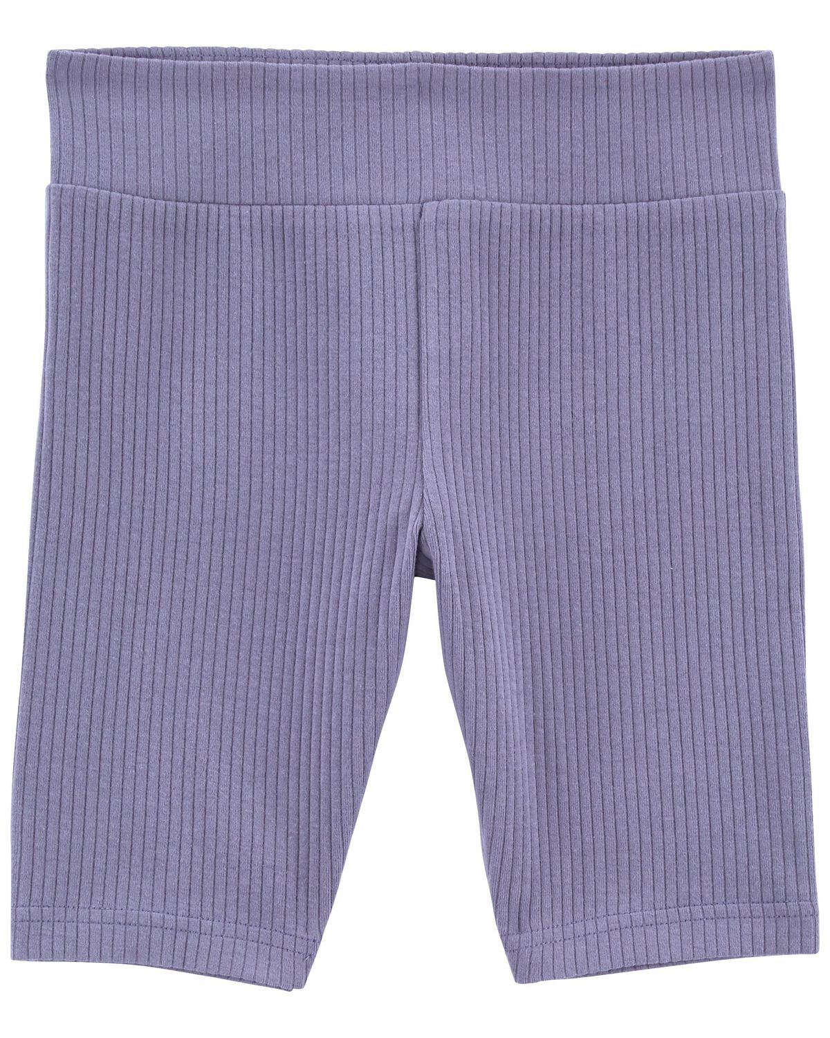Purple Kid Ribbed HighRise Flyer Bike Shorts