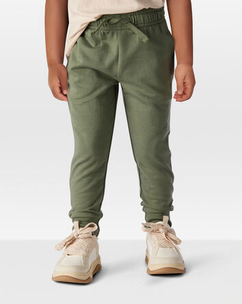 Toddler Pull-On Drawstring Joggers - Green, 