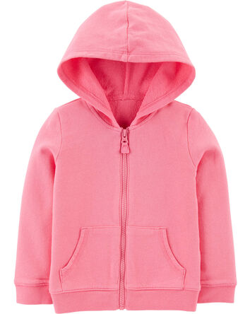 Zip-Up French Terry Hoodie, 