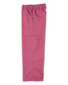 Kid 2-Piece Floral Button-Down Ribbed Tank Top & Drawstring Pants Set - Pink/Ivory, image 7 of 7 slides