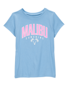 Kid Malibu Sunshine Short-Sleeve Graphic Tee - Blue, image 1 of 3 slides