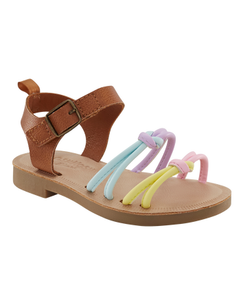 Toddler Strappy Pastel Sandals, 