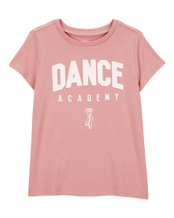 Kid Dance Academy Short-Sleeve Graphic Tee - Pink, 