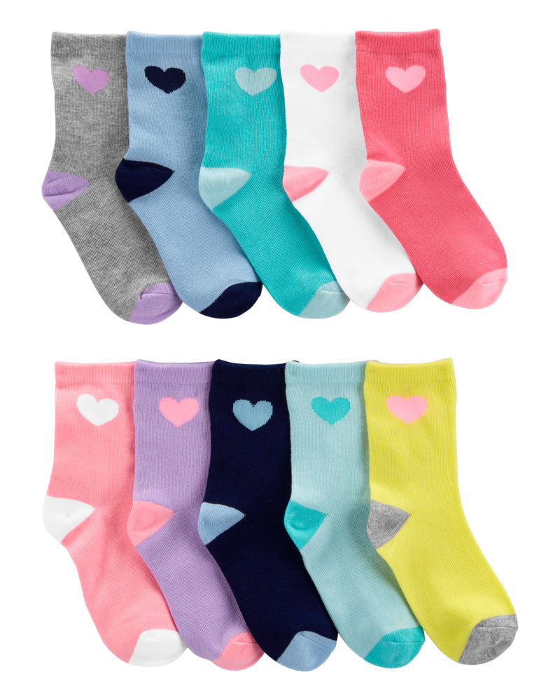Kid 10-Pack Crew Socks, image 1 of 2 slides