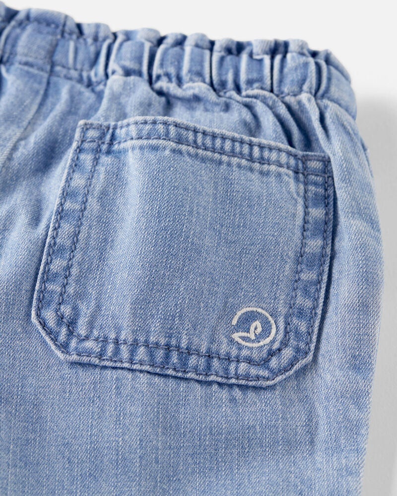 Baby Organic Cotton Chambray Pants, image 3 of 4 slides