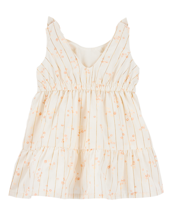 Baby Floral Tiered Dress - Ivory, 