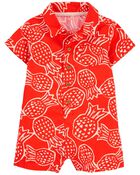 Baby Pineapple Cotton Romper, image 1 of 3 slides