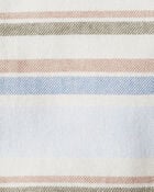 Baby Boy Striped Cotton Long-Sleeve Button-Down Shirt, image 2 of 3 slides