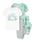 Baby 4-Piece Bunny Cotton Pajamas, image 1 of 4 slides