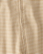 Organic Cotton Rib Sleep & Play Pajamas in Stripes, image 2 of 4 slides