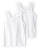 2-Pack Bow Accent Cotton Cami Tanks, image 1 of 3 slides