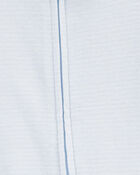 Baby 2-Pack Seagull Striped 2-Way Zip Cotton Sleep & Play Pajamas - Blue, image 3 of 4 slides