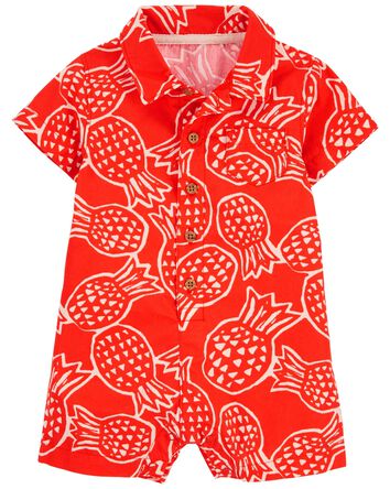 Baby Pineapple Cotton Romper, 