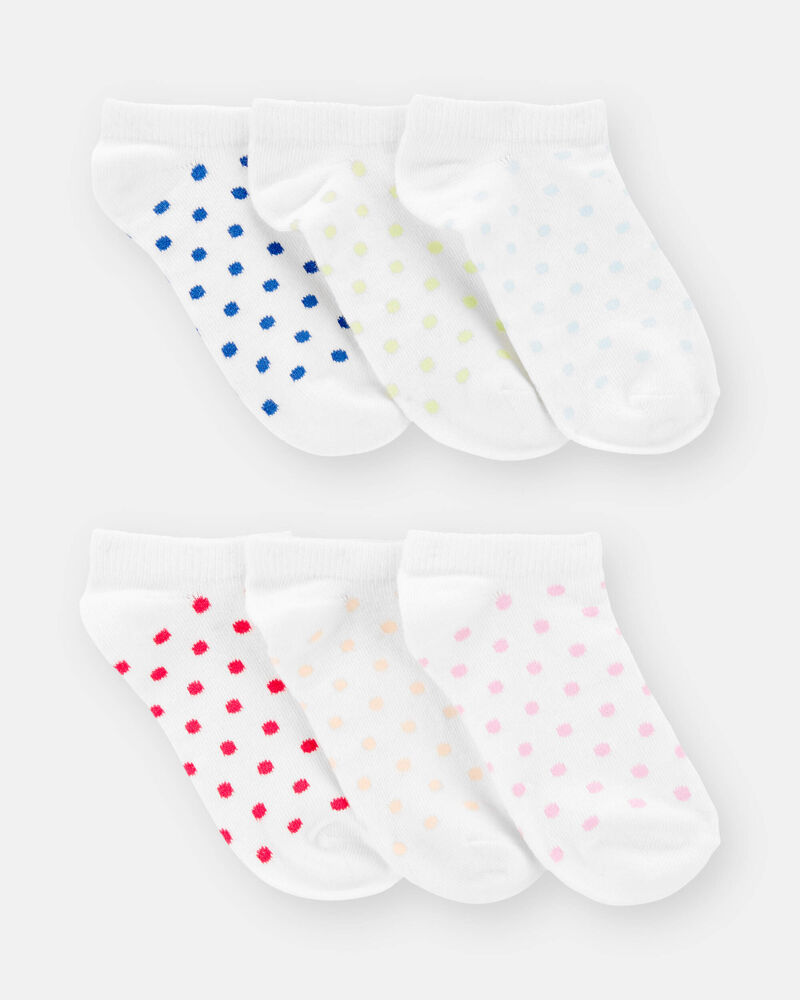 Kid 6-Pack No-Show Socks, image 2 of 3 slides