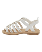 Toddler Casual Sandals - White, image 6 of 7 slides