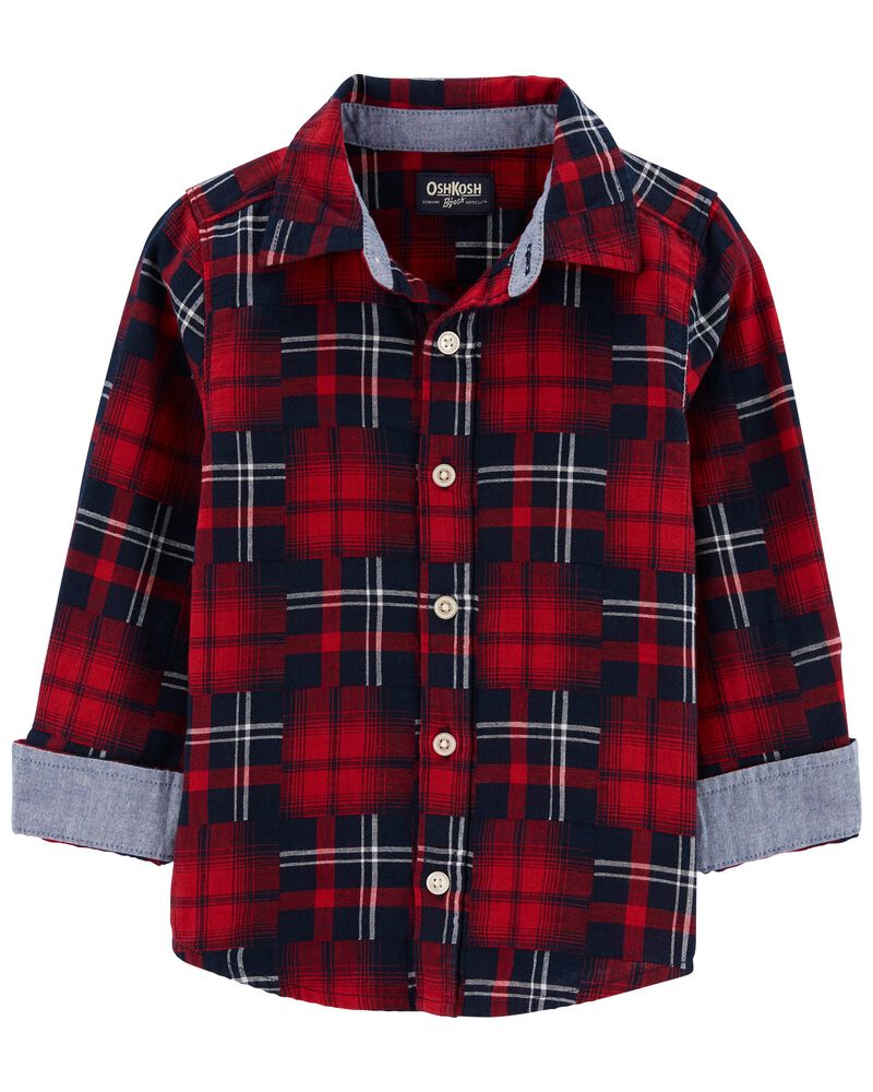 Family Matching: Plaid Button-Front Shirt, image 2 of 4 slides