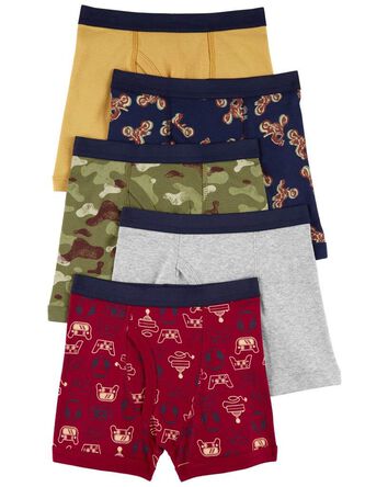 Boys 5-Pack Boxer Briefs Underwear, 